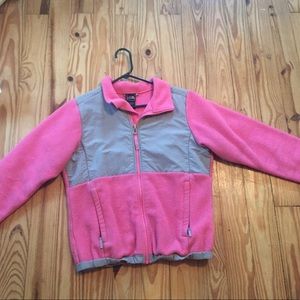 Pink north face